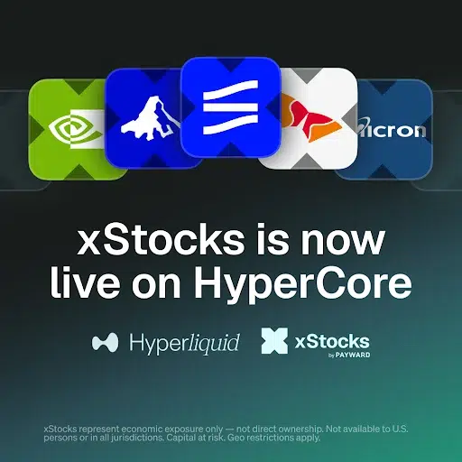 xStocks Brings 24/7 Tokenized Stocks to Hyperliquid