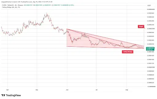FLOKI Falling Wedge Signals Potential Breakout Rally