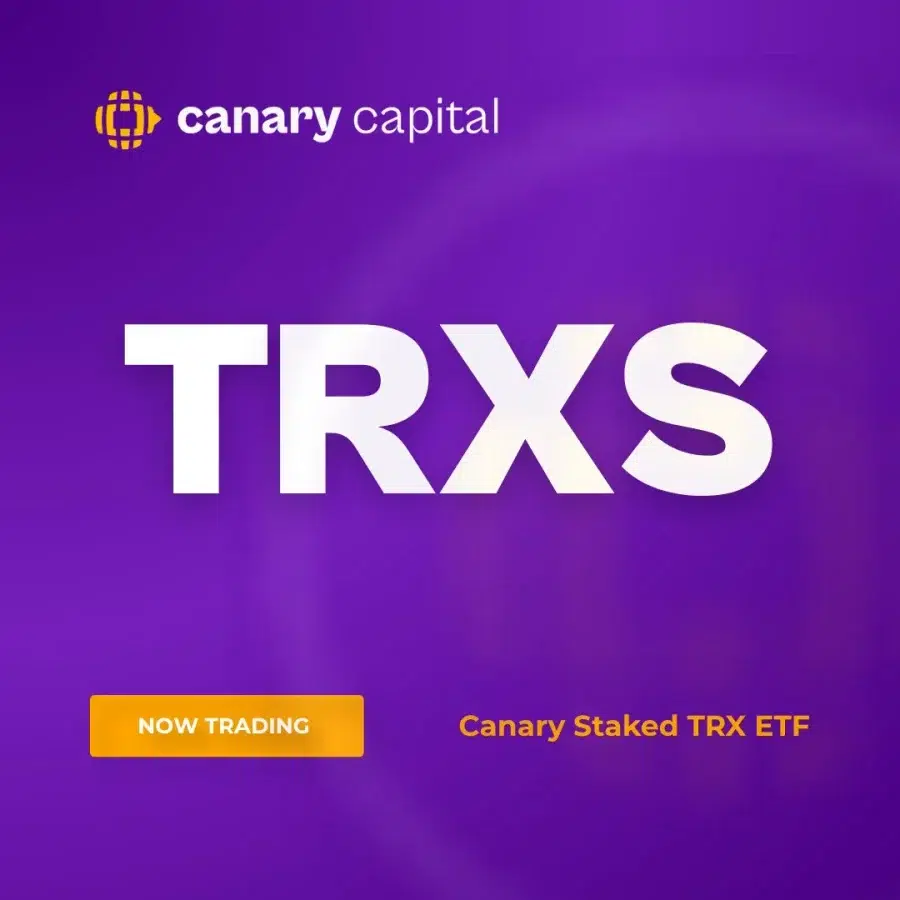 Canary Staked TRX ETF Adds Exposure