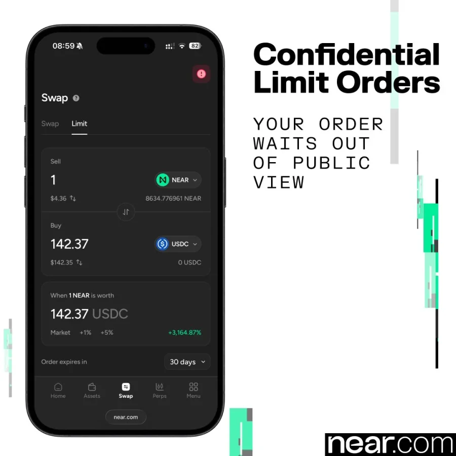 NEAR launches confidential limit orders