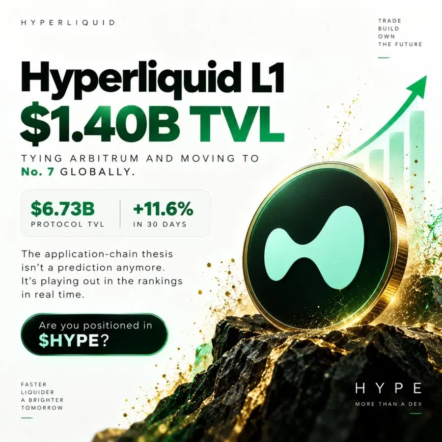 Hyperliquid's TVL growth