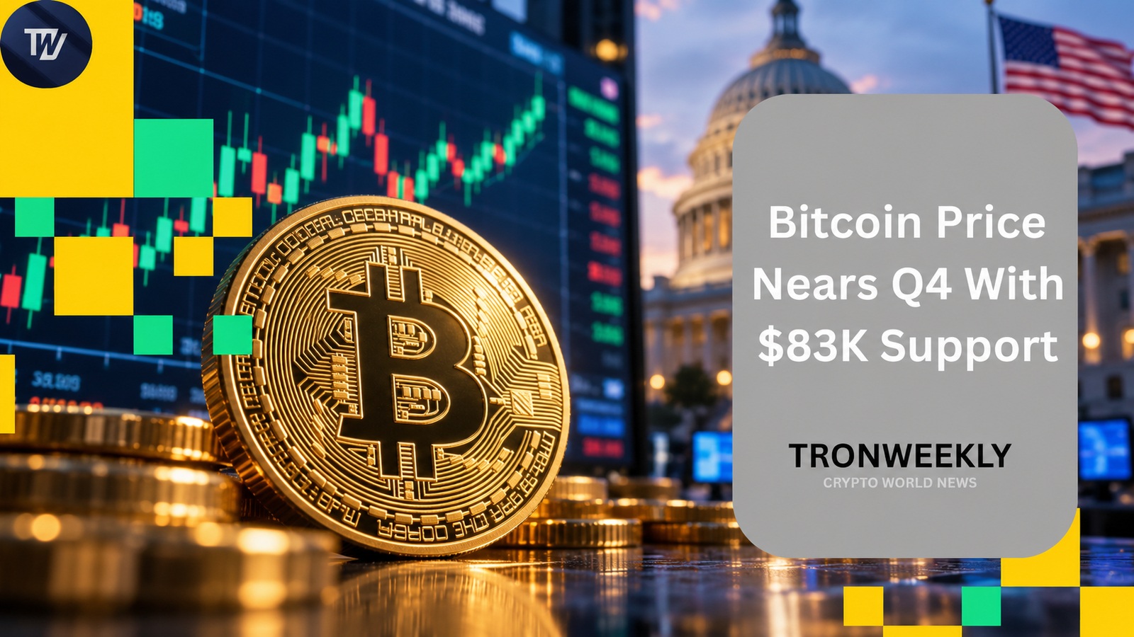 Bitcoin Price Nears Q4 With $83K Support and Midterm Risks in Focus