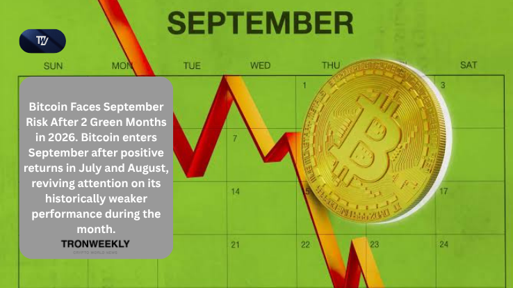 Bitcoin Faces September Risk After 2 Green Months in 2026