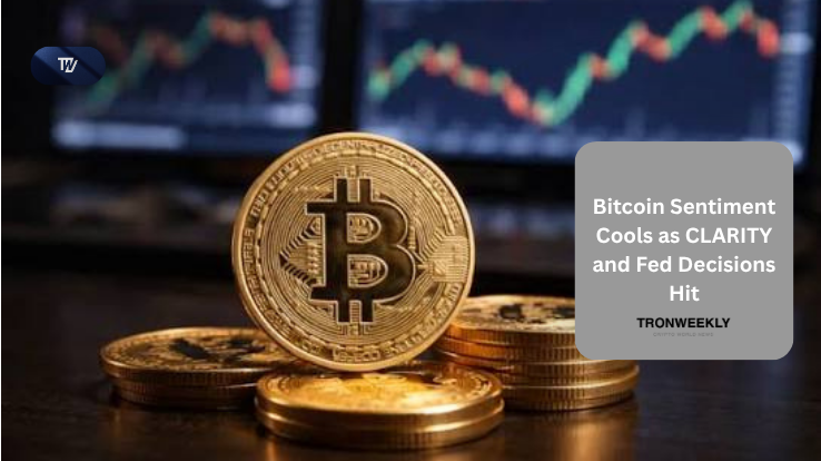 Bitcoin Sentiment Cools as CLARITY and Fed Decisions Hit