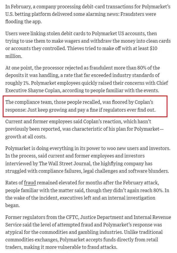 WSJ report