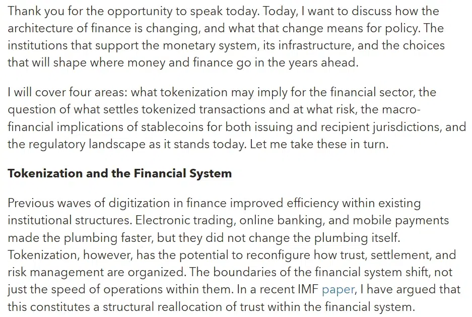 Stablecoins and Tokenization