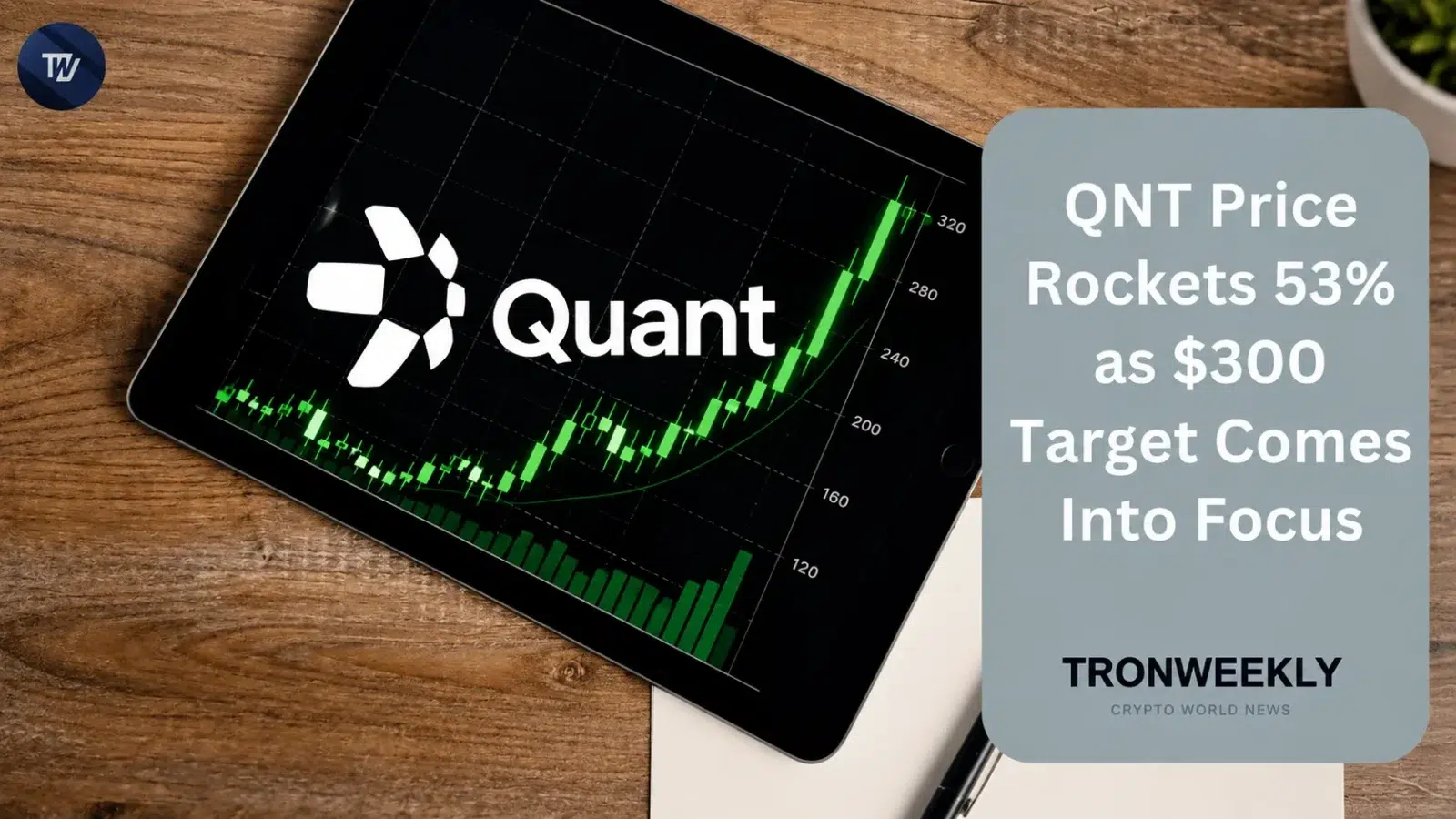 QNT Price Rockets 53% as $300 Target Comes Into Focus