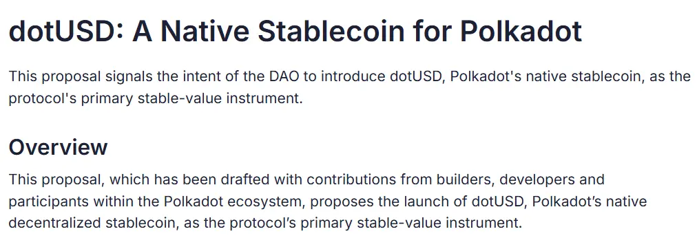 Polkadot Sets 2-Phase Plan for dotUSD Stablecoin Launch