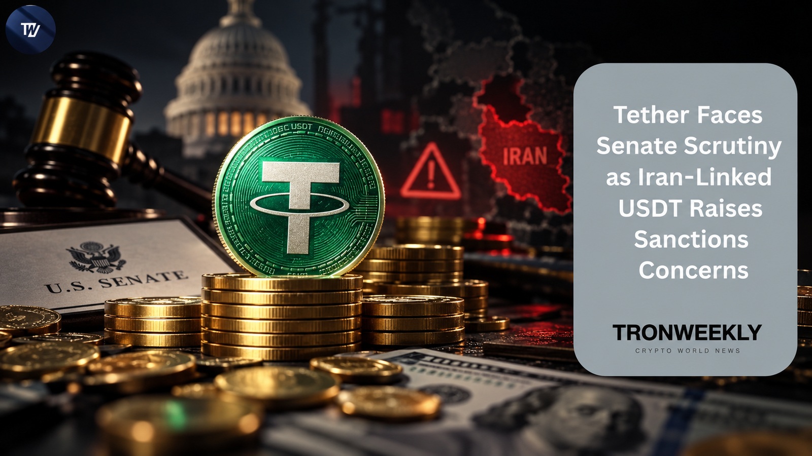 Tether Faces Senate Scrutiny as Iran-Linked USDT Raises Sanctions Concerns
