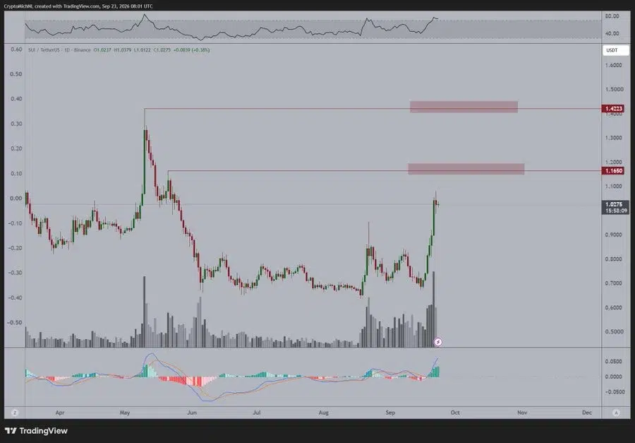 SUI short correction chart