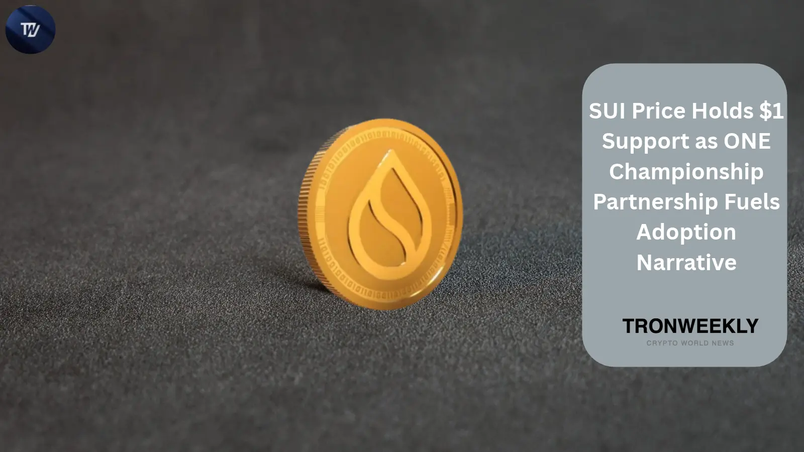SUI Price Holds $1 Support as ONE Championship Partnership Fuels Adoption Narrative