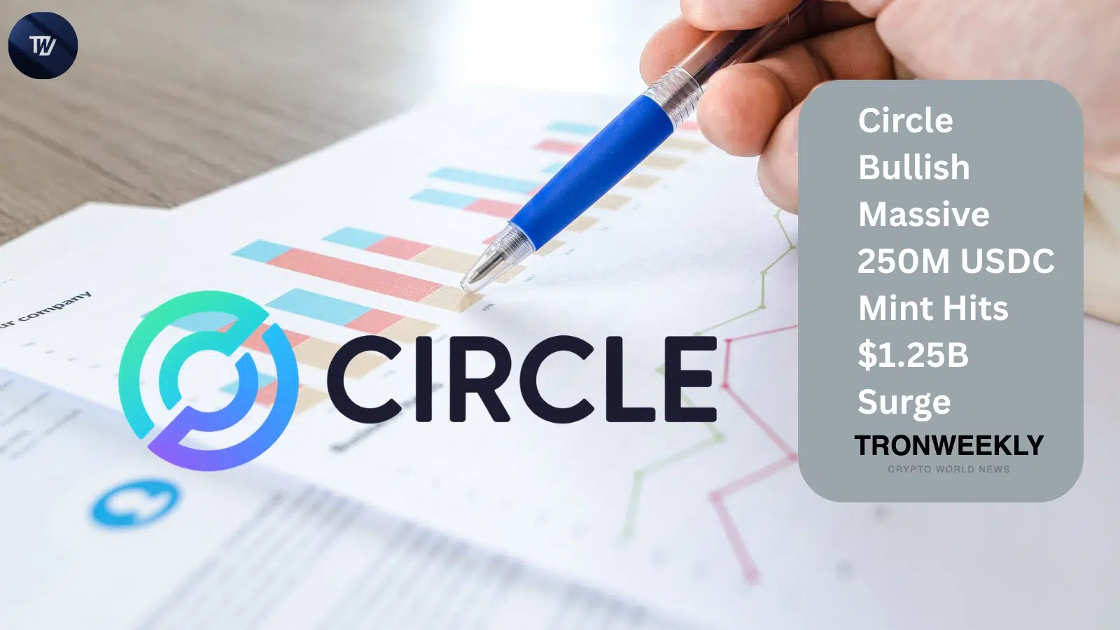 Circle Bullish Massive 250M USDC Mint Hits $1.25B Surge
