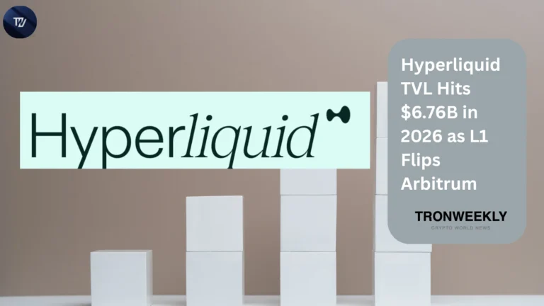 Hyperliquid TVL Hits $6.76B in 2026 as L1 Flips Arbitrum