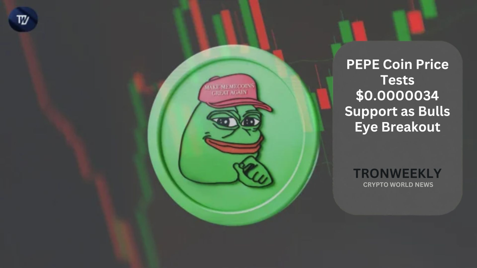 PEPE Coin Price Tests $0.0000034 Support as Bulls Eye Breakout