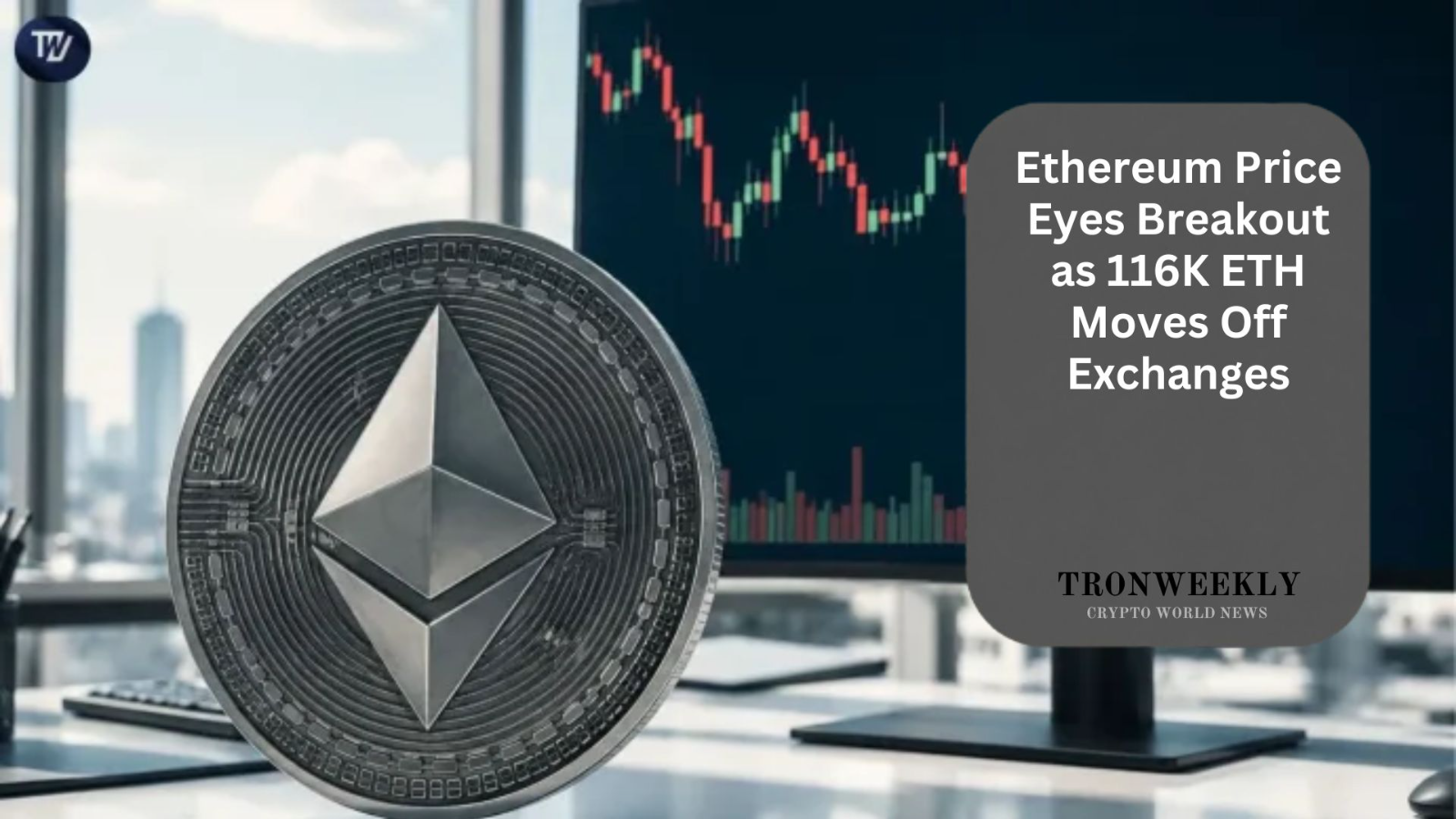 Ethereum Price Eyes Breakout as 116K ETH Moves Off Exchanges