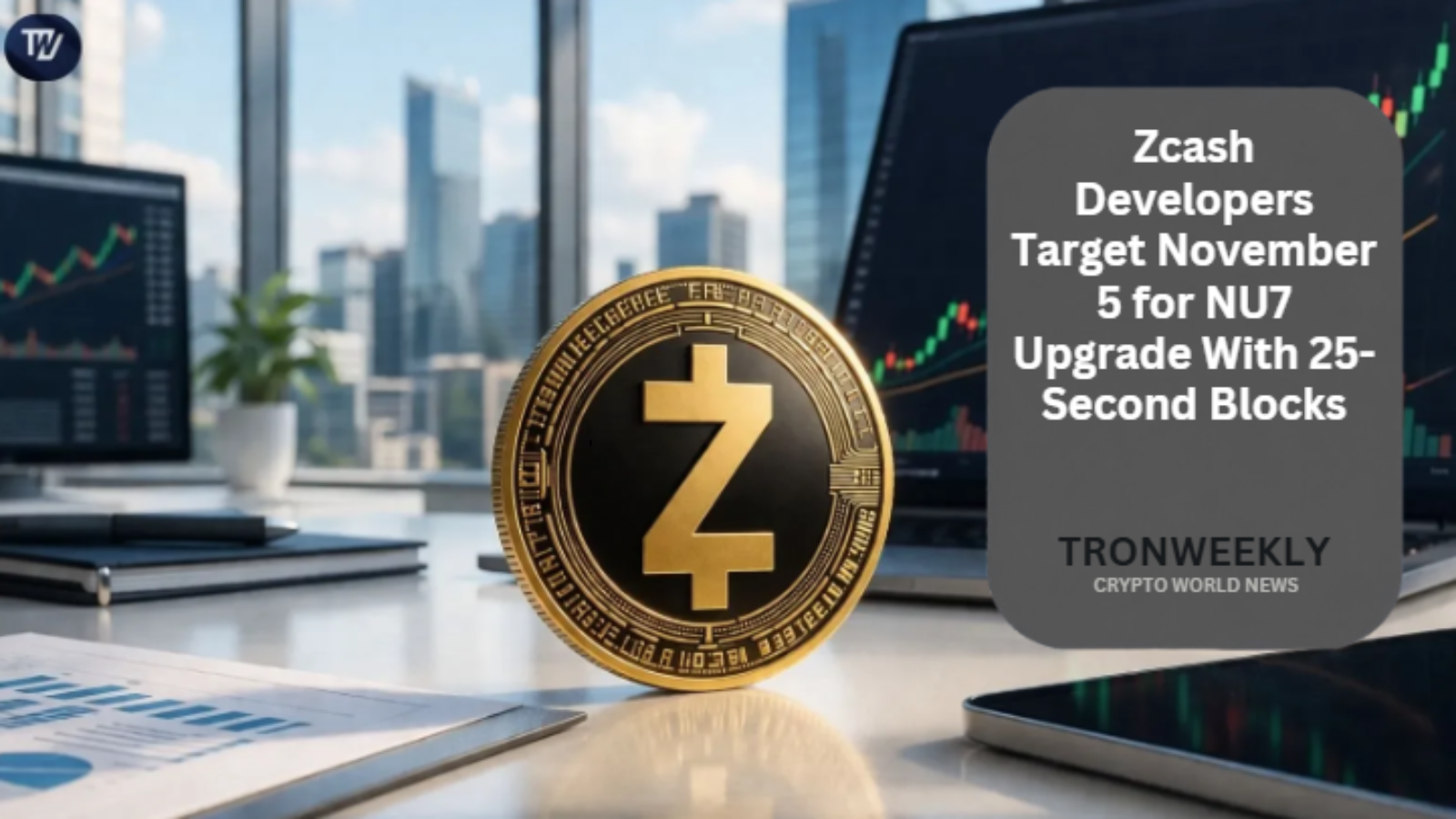 Zcash Developers Target November 5 for NU7 Upgrade With 25-Second Blocks