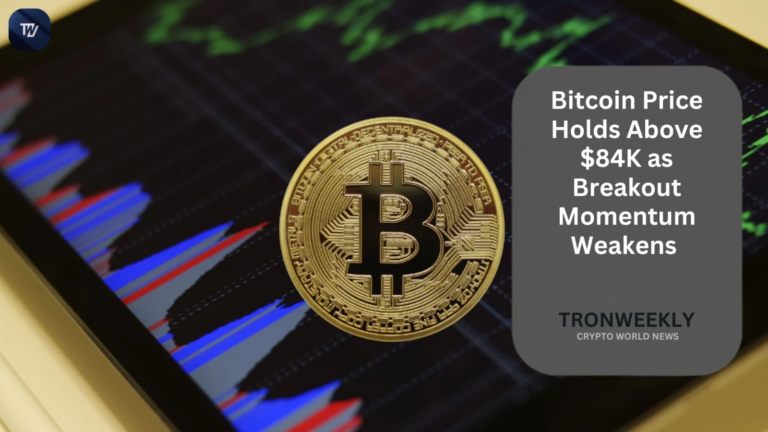 Bitcoin Price Holds Above $84K as Breakout Momentum Weakens
