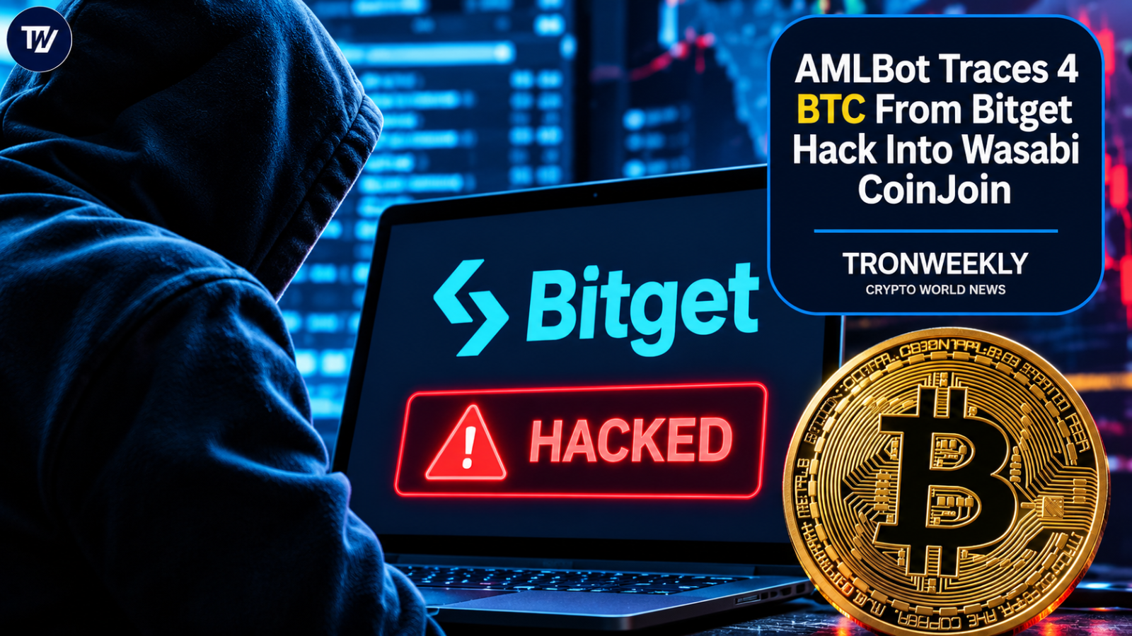 AMLBot Traces 4 BTC From Bitget Hack Into Wasabi CoinJoin