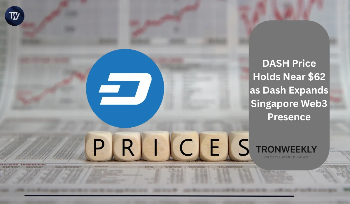 DASH Price Holds Near $62 as Dash Expands Singapore Web3 Presence