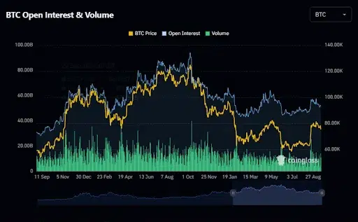 Bitcoin Open Interest Shows Limited Leverage