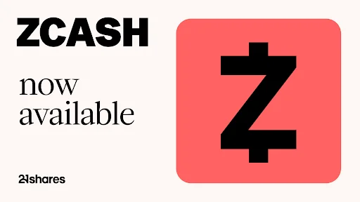 21Shares Launches Zcash ETP in Europe