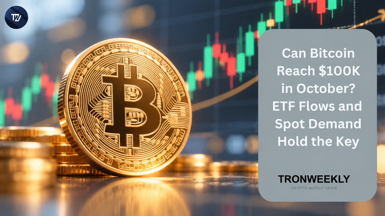 Can Bitcoin Price Reach $100K in October? ETF Flows and Spot Demand Hold the Key