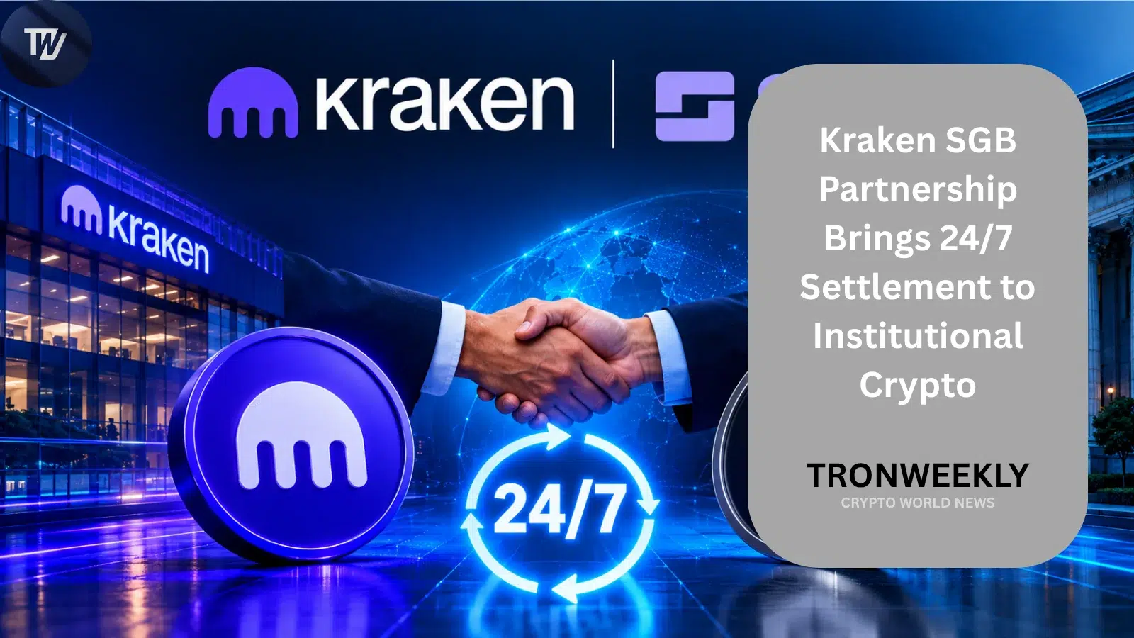 Kraken SGB Partnership Brings 24/7 Settlement to Institutional Crypto