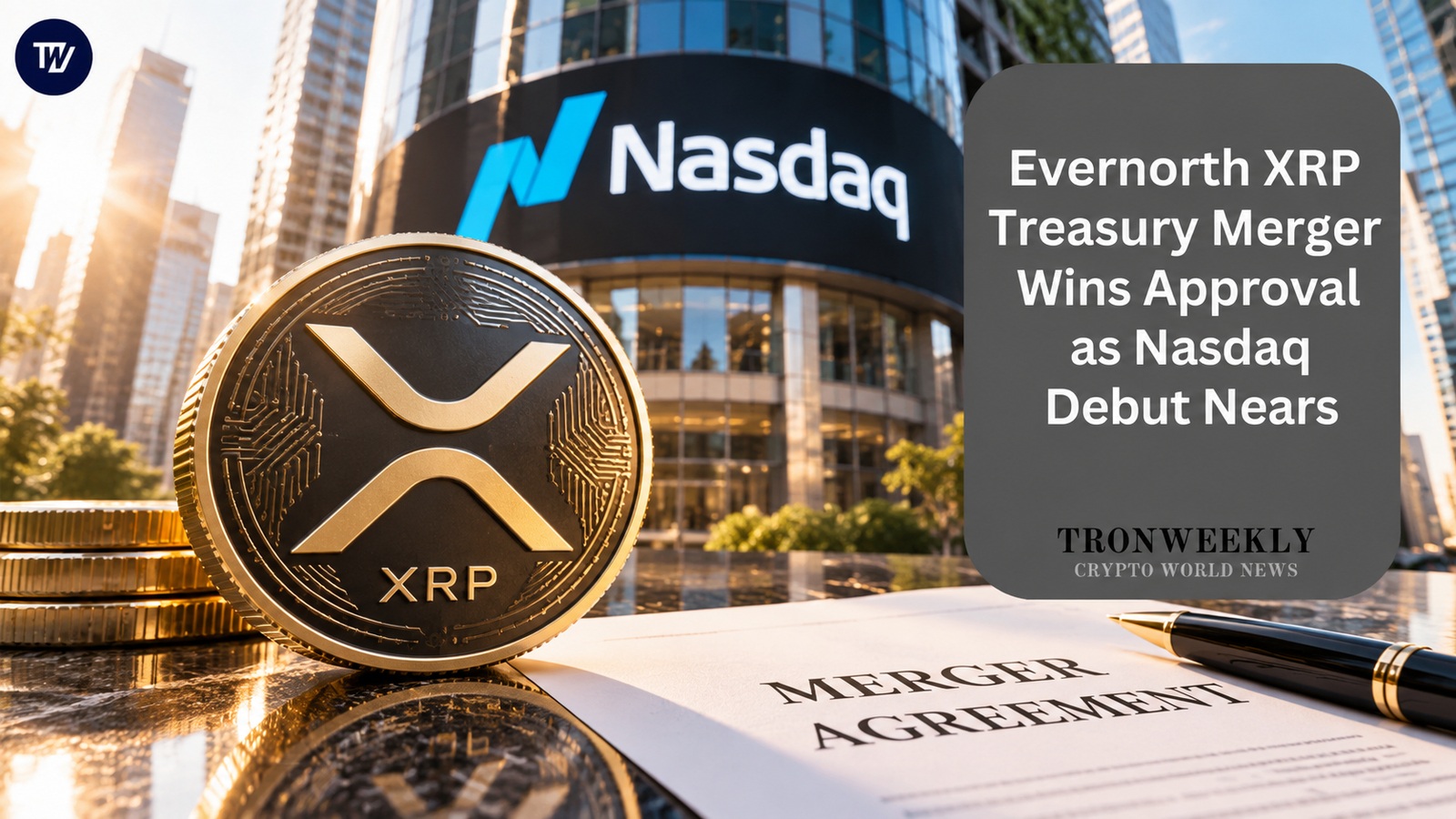 473M XRP Treasury Deal Clears Vote as Evernorth Eyes Nasdaq