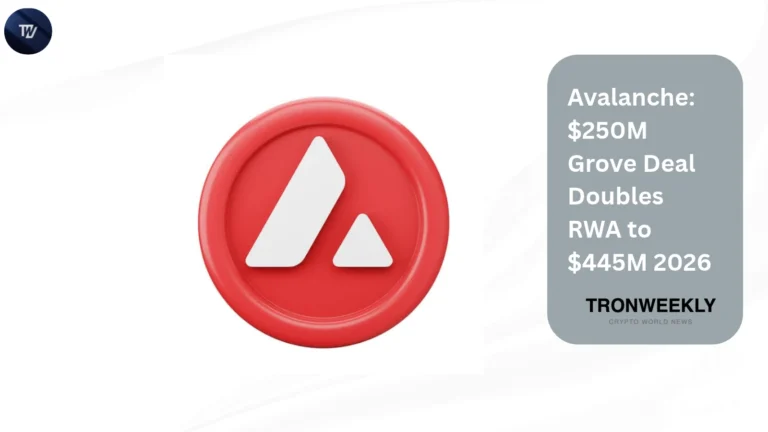 Avalanche: $250M Grove Deal Doubles RWA to $445M 2026
