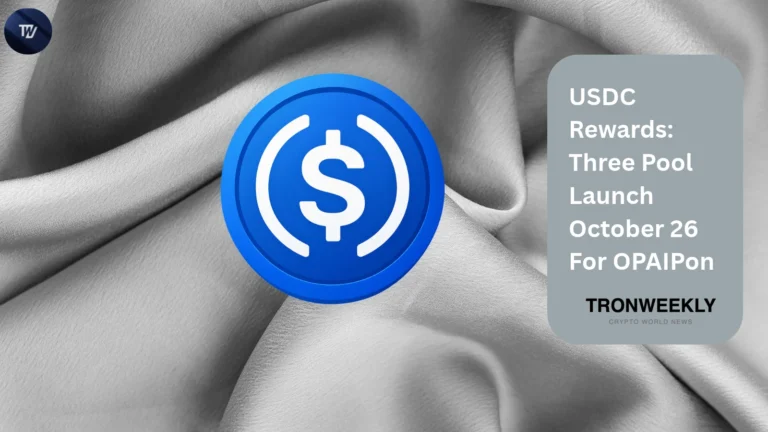 USDC Rewards: Three Pool Launch October 26 For OPAIPon
