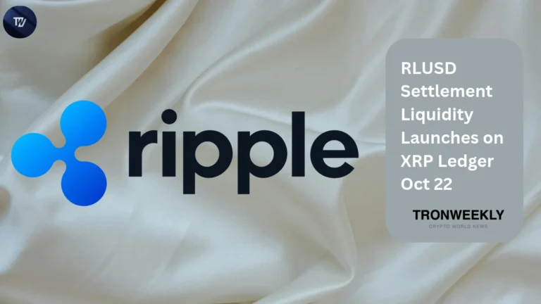RLUSD Settlement Liquidity Launches on XRP Ledger Oct 22