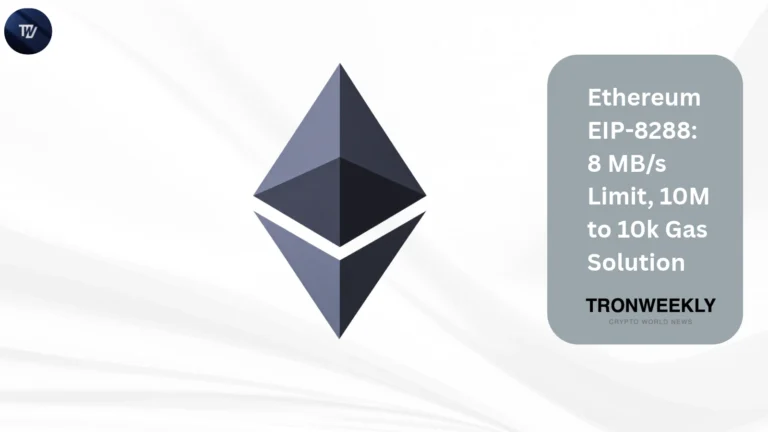 Ethereum EIP-8288: 8 MB/s Limit, 10M to 10k Gas Solution