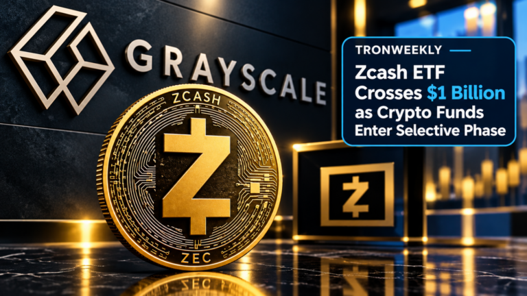 Zcash ETF Crosses $1 Billion as Crypto Funds Enter Selective Phase