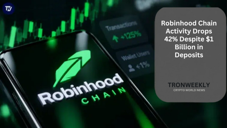 Robinhood Chain Activity Drops 42% Despite $1 Billion in Deposits