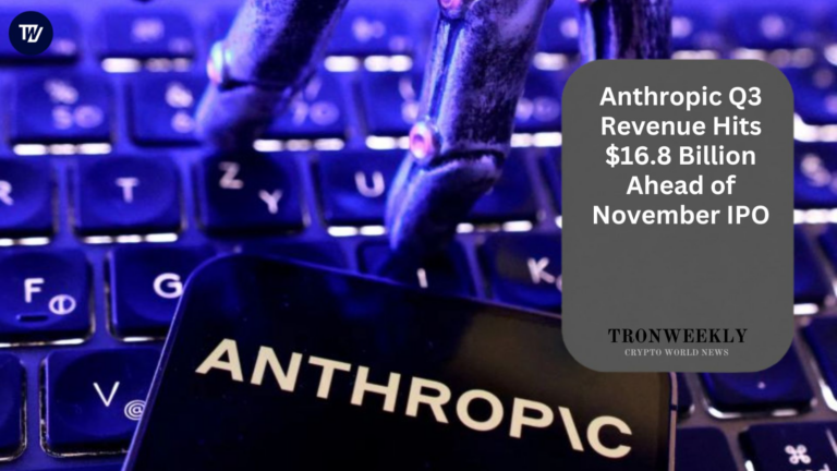 Anthropic Q3 Revenue Hits $16.8 Billion Ahead of November IPO