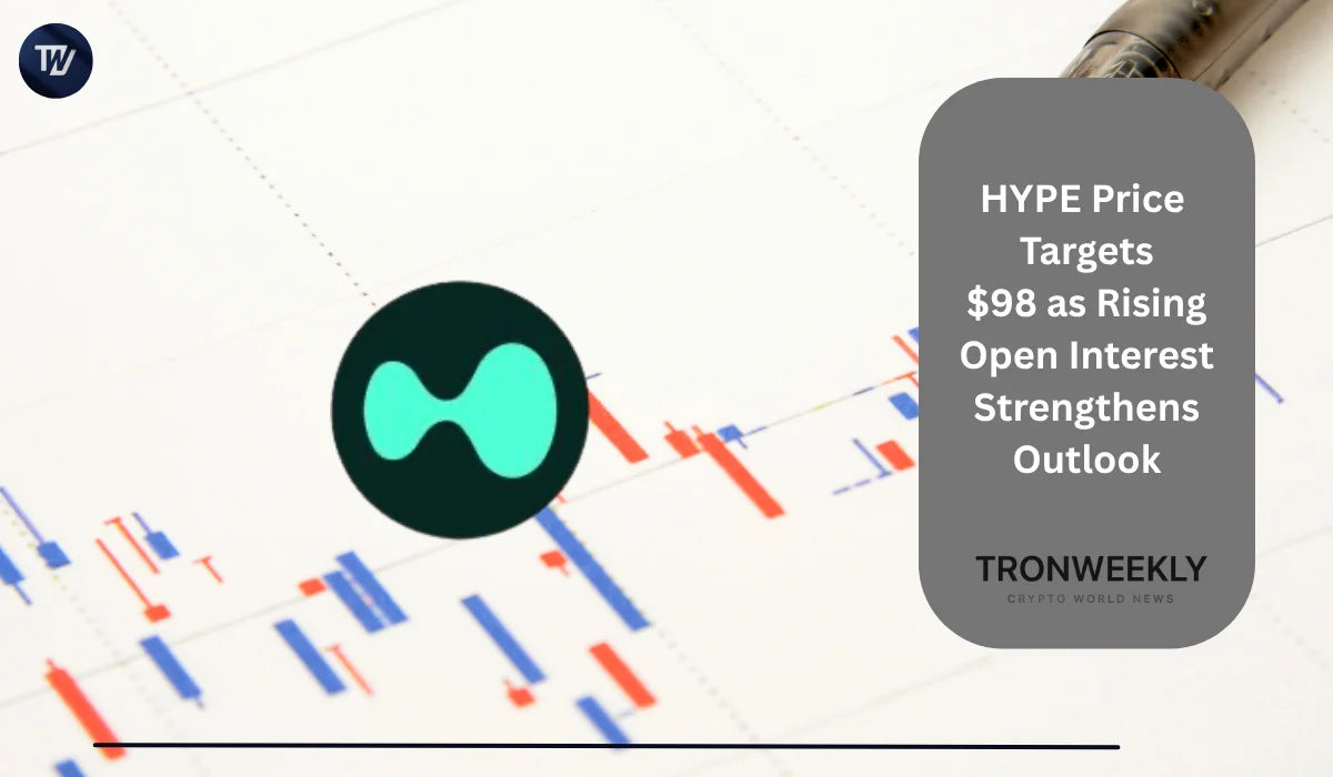 HYPE Price Targets $98 as Rising Open Interest Strengthens Outlook