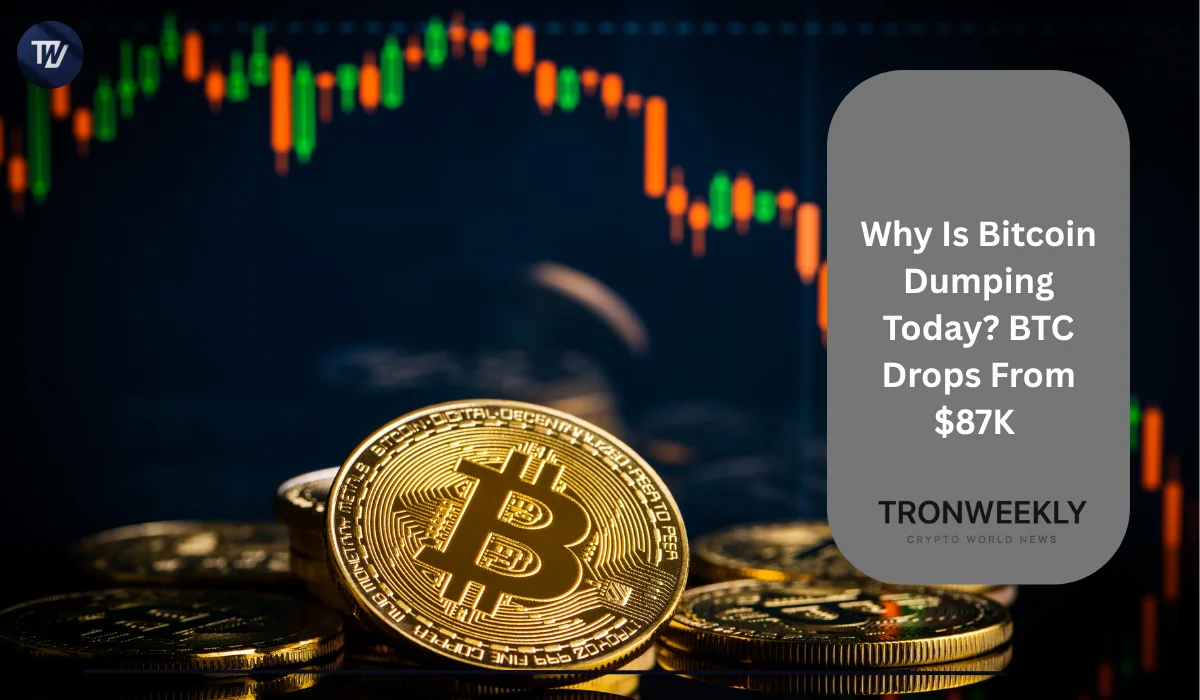 Why Is Bitcoin Dumping Today? BTC Drops From $87K